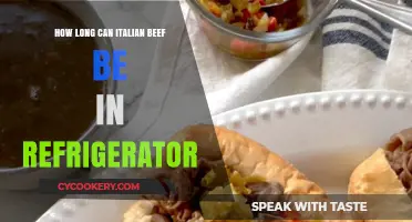 Italian Beef Storage: How Long Can It Last in the Fridge?