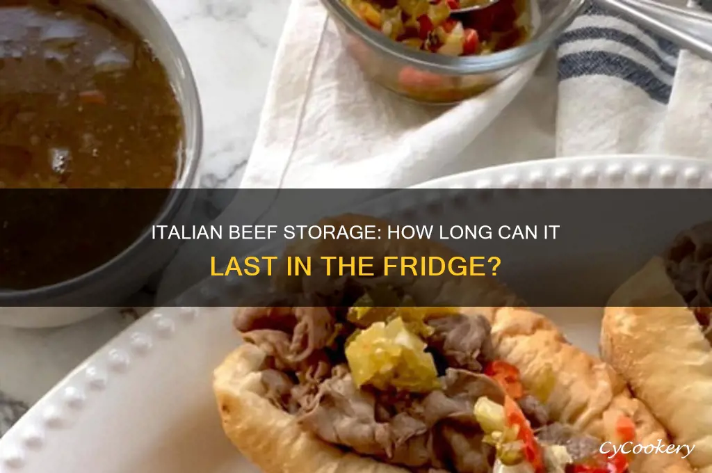 how long can italian beef be in refrigerator