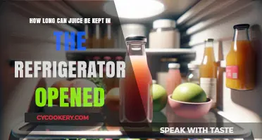 Opened Juice Shelf Life: How Long Does It Last in the Fridge?