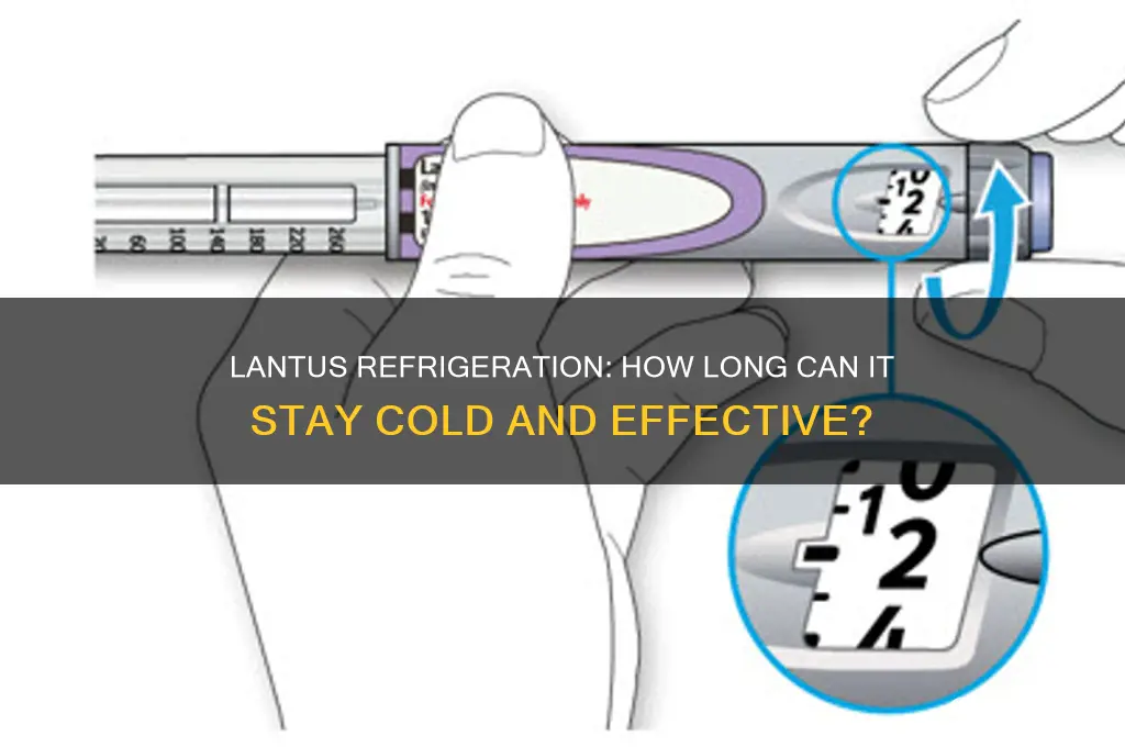 how long can lantus be refrigerated