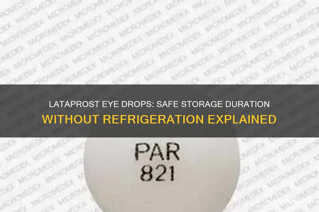 how long can lataprost eye drop be put of refrigeration