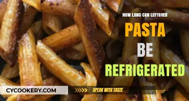 Refrigerating Leftover Pasta: Safe Storage Time and Tips