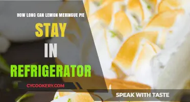 Lemon Meringue Pie Refrigerator Shelf Life: Tips for Freshness