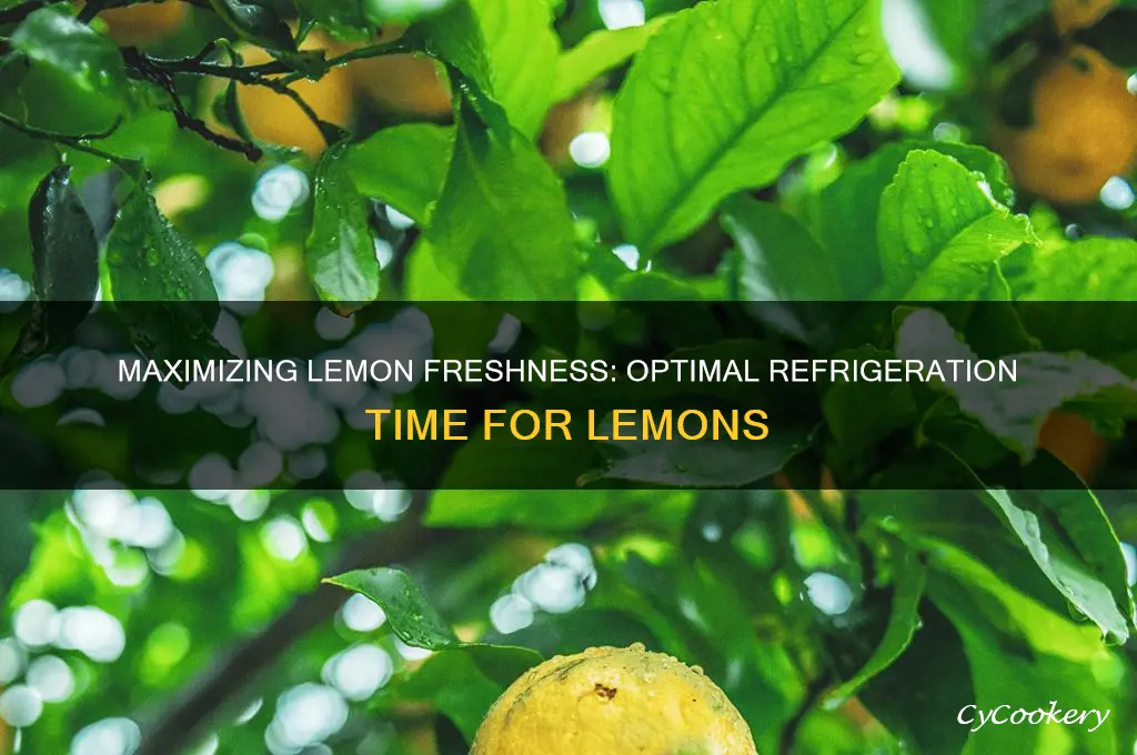 how long can lemons be refrigerated