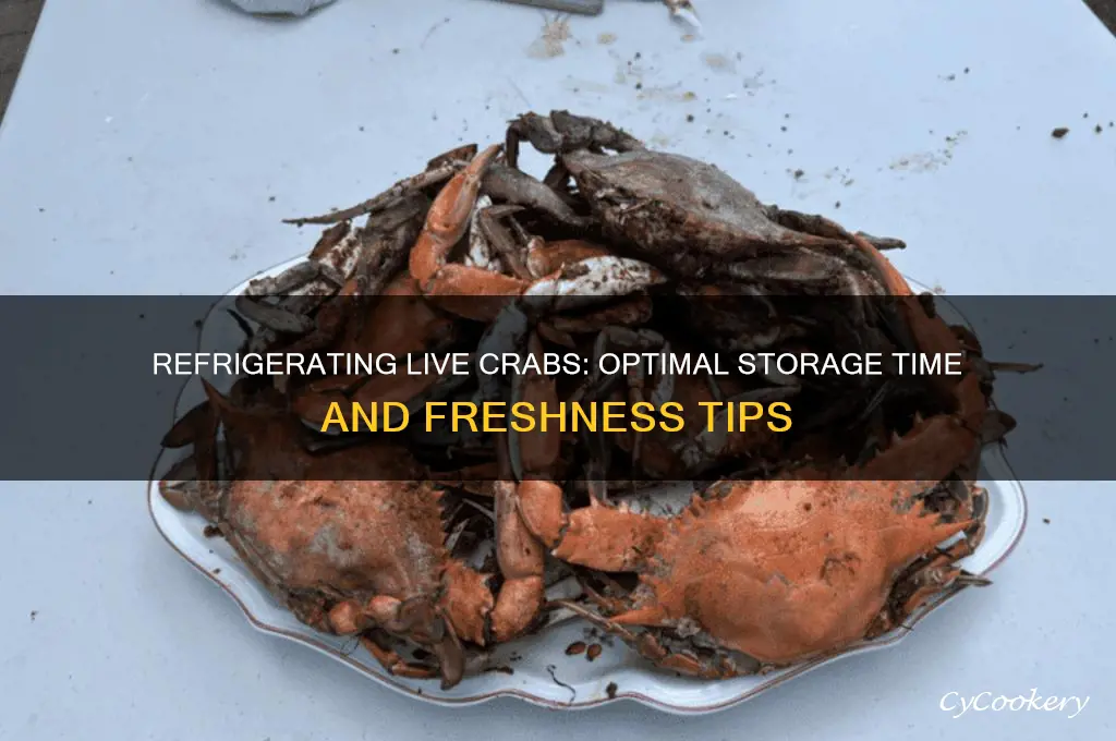 how long can live crabs be refrigerated