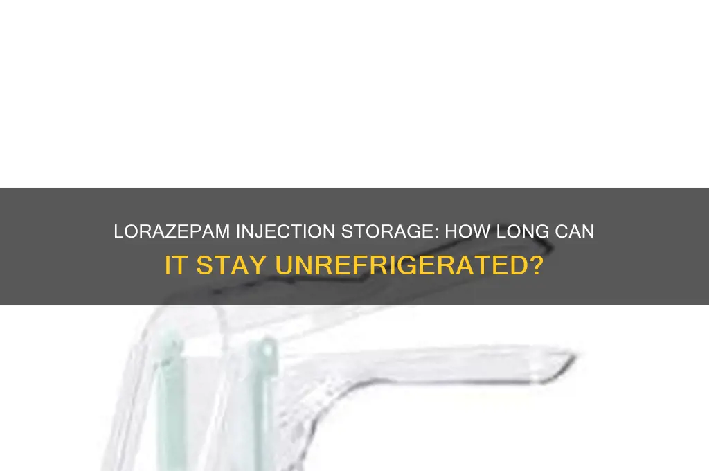 how long can lorazepam injection be out of the refrigerator