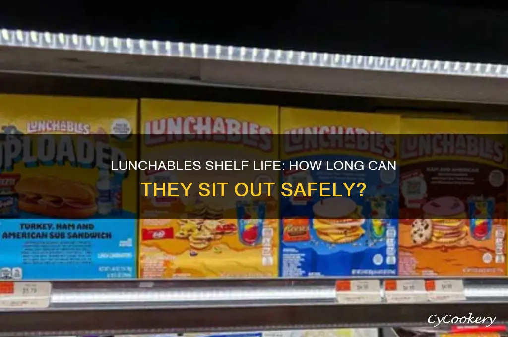 how long can lunchables be out of the refrigerator
