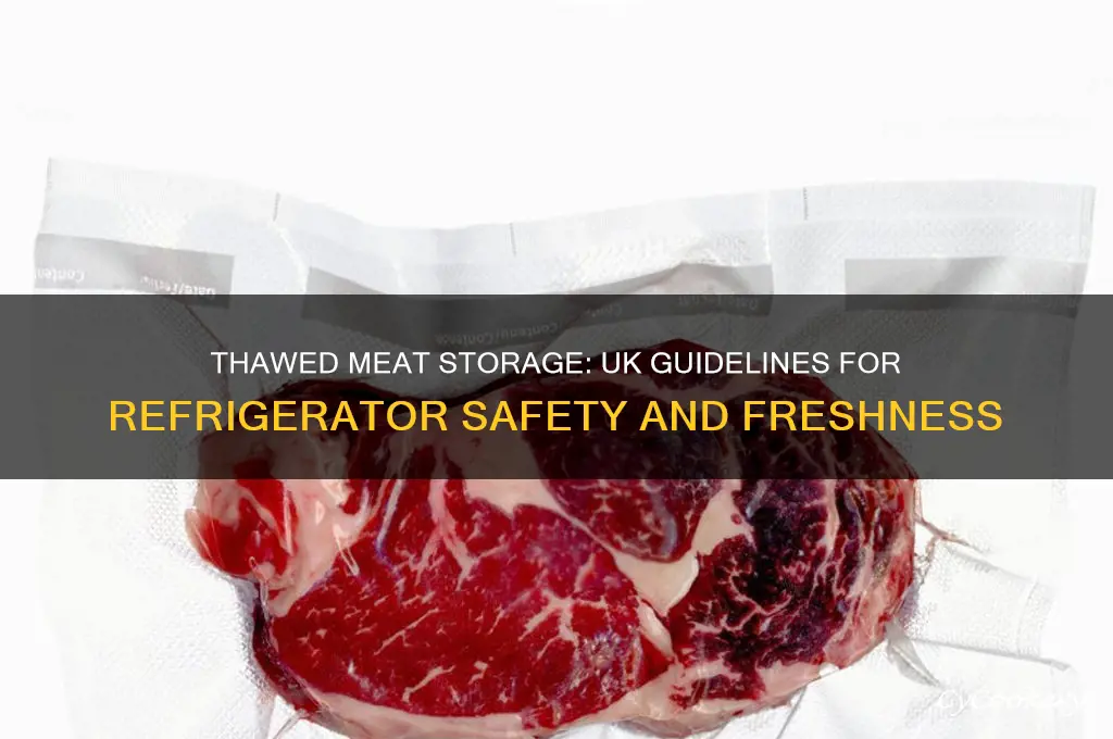 how long can meat stay in refrigerator after thawing uk