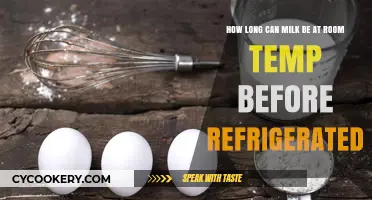 Room Temp Milk: Safe Storage Time Before Refrigeration Explained