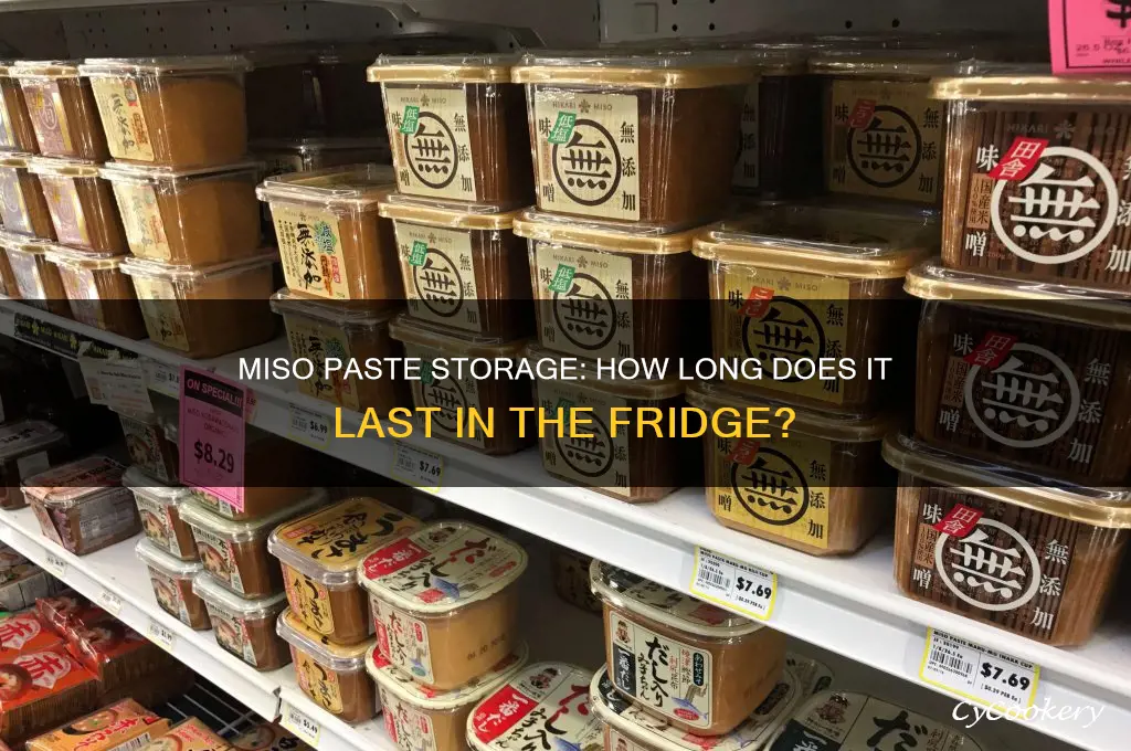 how long can miso paste be stored in the refrigerator