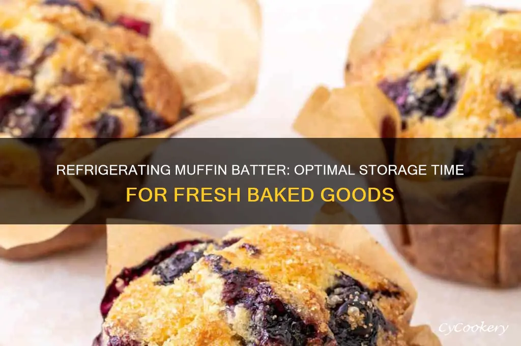 how long can muffin batter be refrigerated