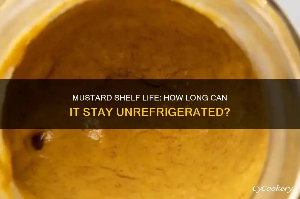 how long can mustard stay out of the refrigerator