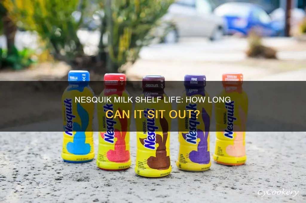 how long can nesquik milk not be refrigerated