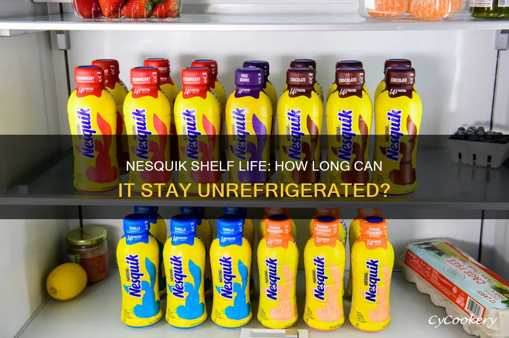 how long can nesquik not be refrigerated