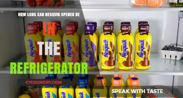 Opened Nesquik Shelf Life: Refrigerator Storage Tips and Duration