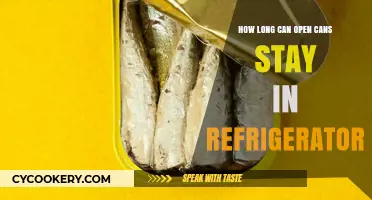 Refrigerated Open Cans: Shelf Life and Safety Tips Explained