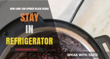 Opened Black Beans: Refrigerator Shelf Life and Storage Tips