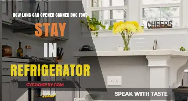 Opened Canned Dog Food: Refrigerator Storage Time and Safety Tips