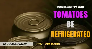 Refrigerating Opened Canned Tomatoes: Optimal Storage Time and Tips