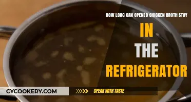 Opened Chicken Broth: Refrigerator Shelf Life and Storage Tips