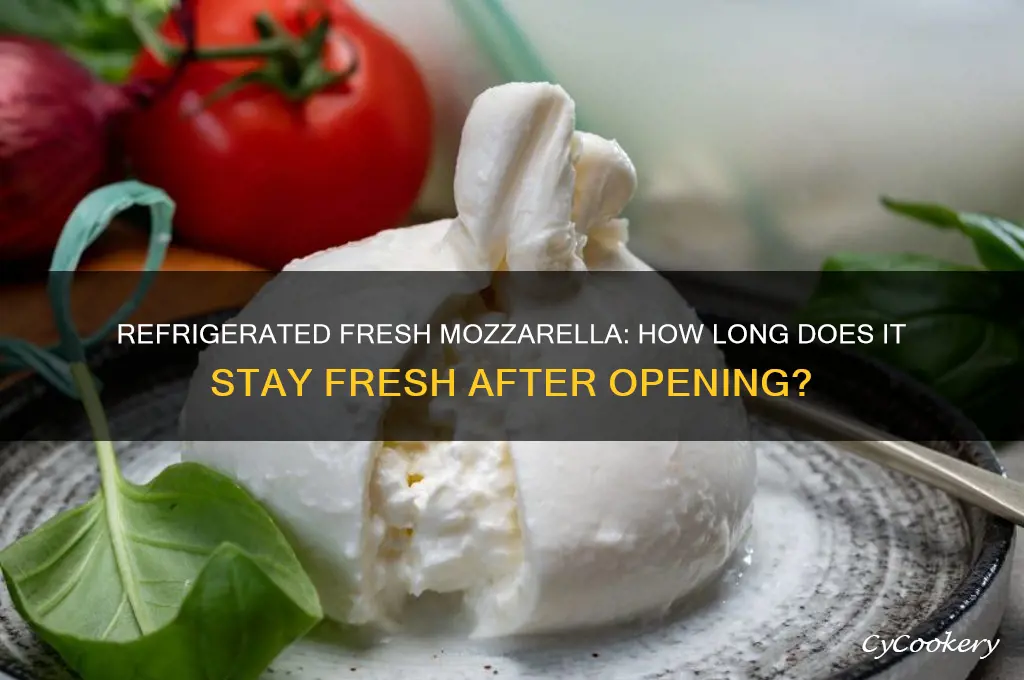 how long can opened fresh mozzarella stay refrigerated