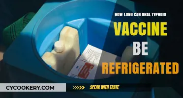 Oral Typhoid Vaccine Refrigeration: Optimal Storage Duration Explained