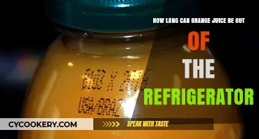 How Long Can Orange Juice Sit Out Safely?