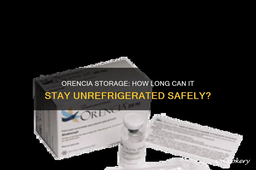 how long can orencia be out of the refrigerator