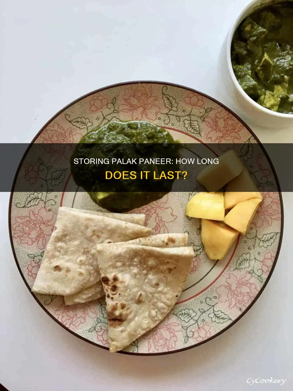 how long can palak paneer last in fridge
