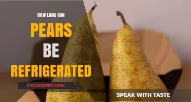 Refrigerating Pears: Optimal Storage Time and Freshness Tips