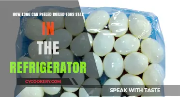 Refrigerated Peeled Boiled Eggs: Safe Storage Duration Explained