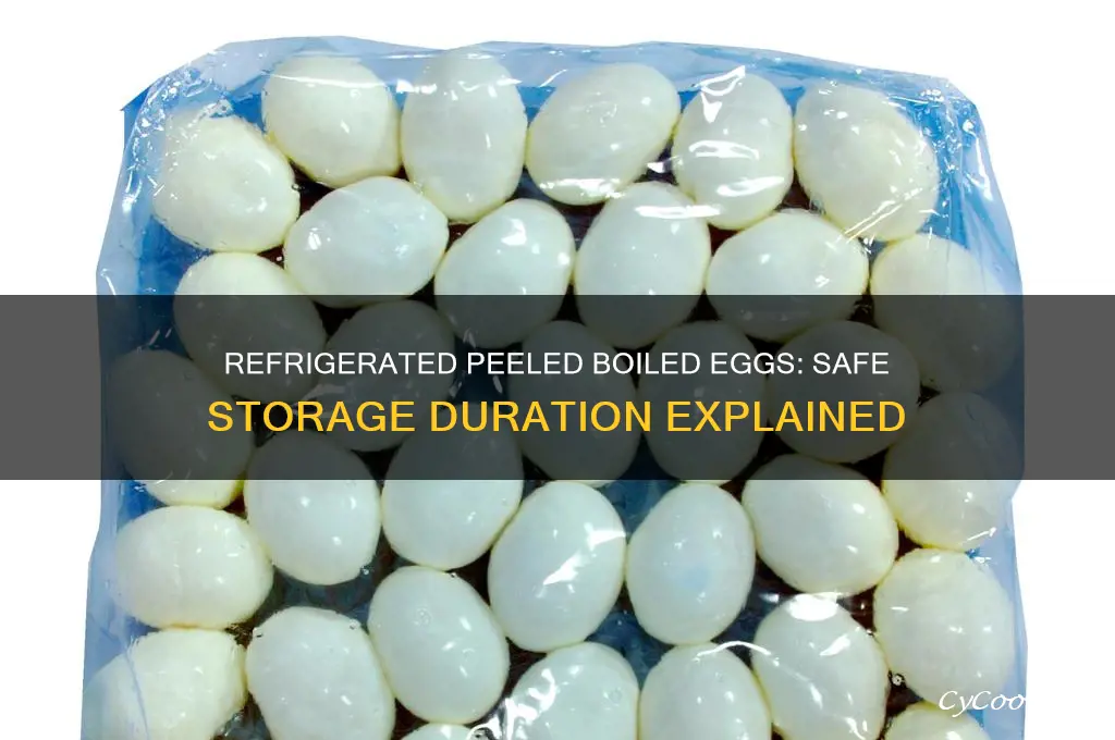 how long can peeled boiled eggs stay in the refrigerator