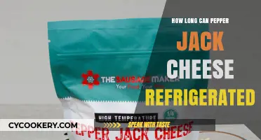 Refrigerating Pepper Jack Cheese: Optimal Storage Time and Tips