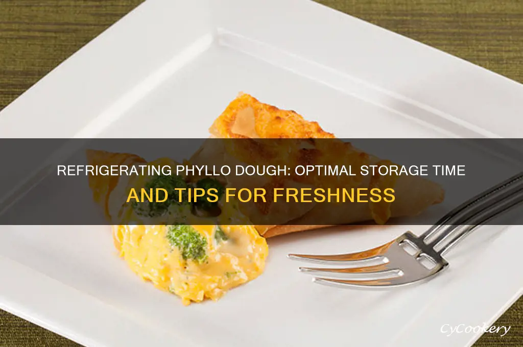 how long can phyllo dough be refrigerated