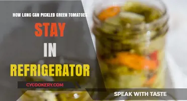 Pickled Green Tomatoes: Refrigerator Storage Lifespan and Freshness Tips