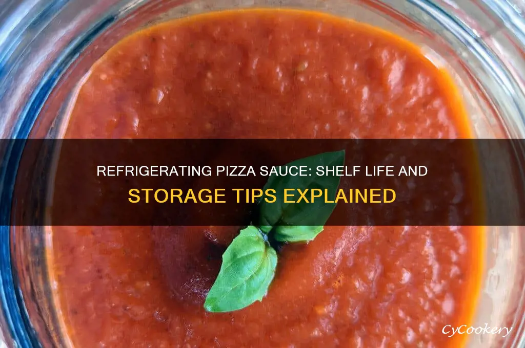 how long can pizza sauce be refrigerated