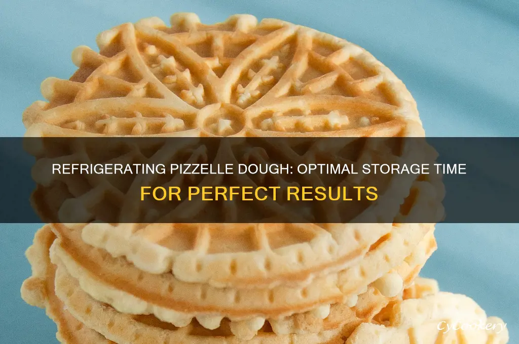 how long can pizzelle dough be refrigerated