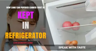 Opened Canned Fruit: Refrigerator Storage Tips and Shelf Life