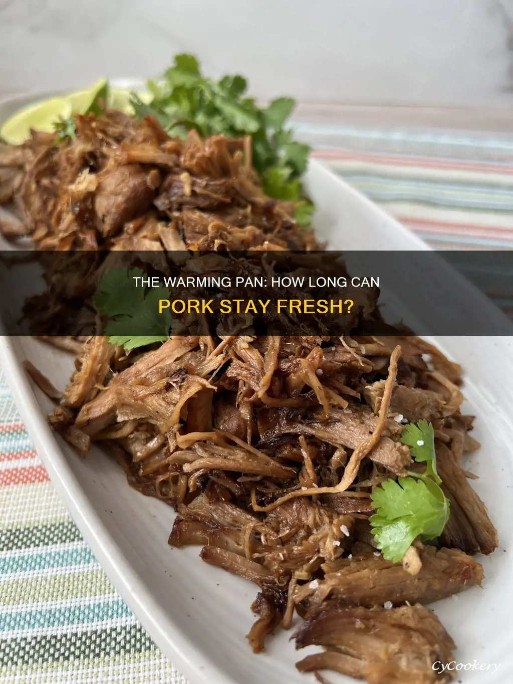 how long can pork be left in warming pan