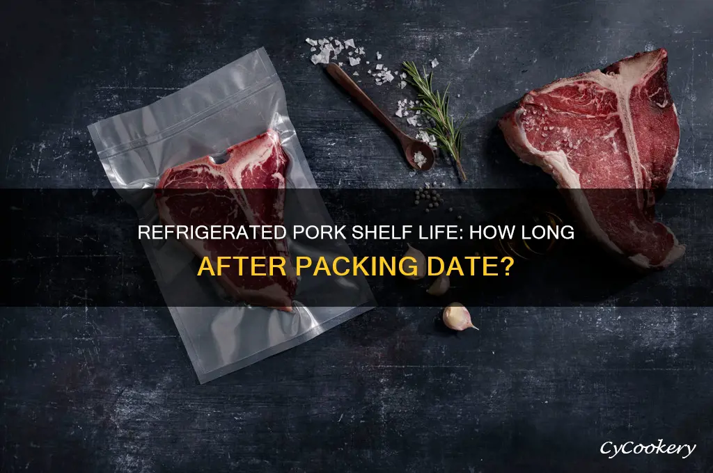 how long can pork be refrigerated after packing date