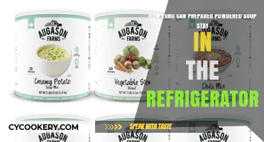 Prepared Powdered Soup Shelf Life: Refrigerator Storage Duration Explained