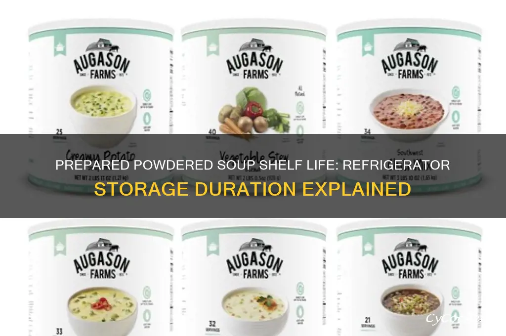 how long can prepared powdered soup stay in the refrigerator