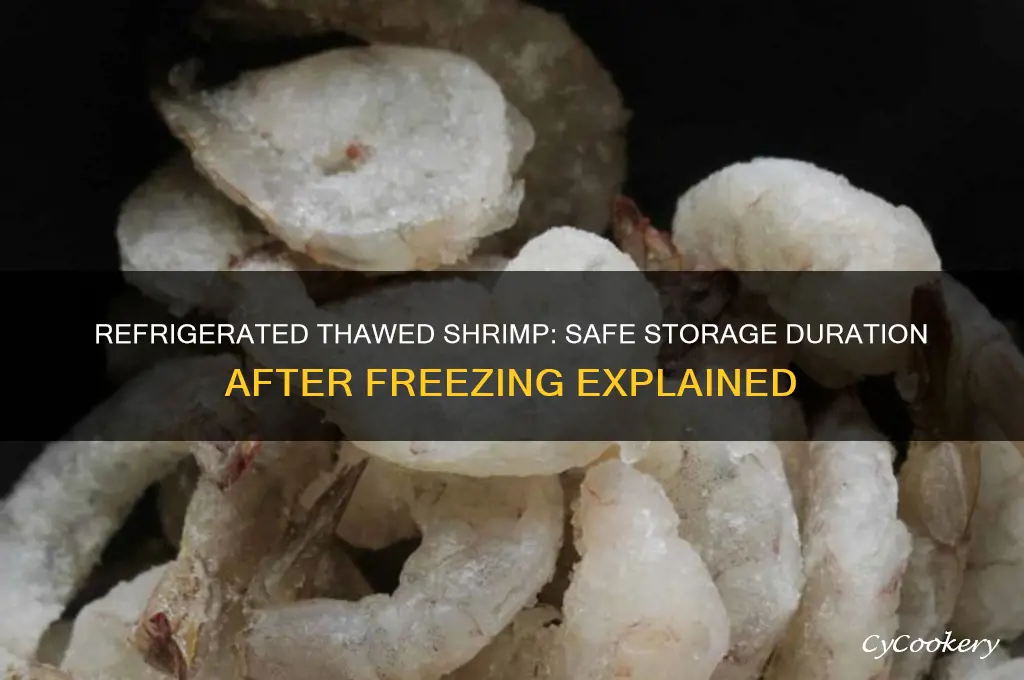 how long can previously frozen shrimp stay in refrigerator