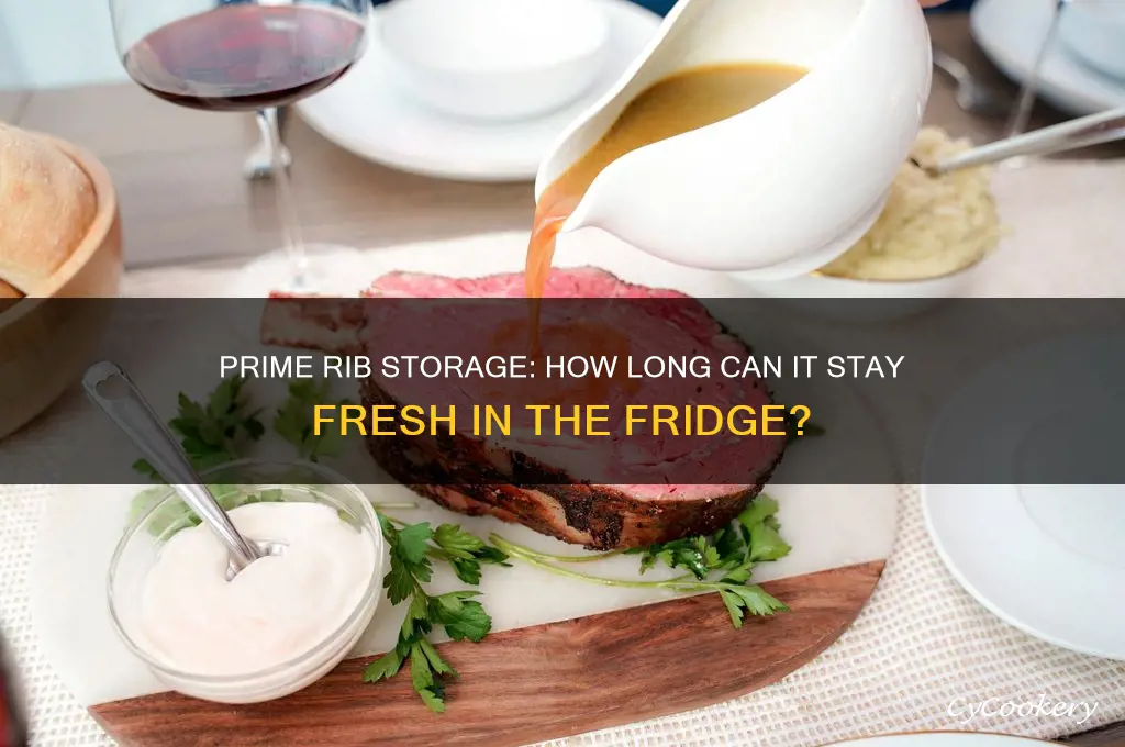 how long can prime rib be refrigerated