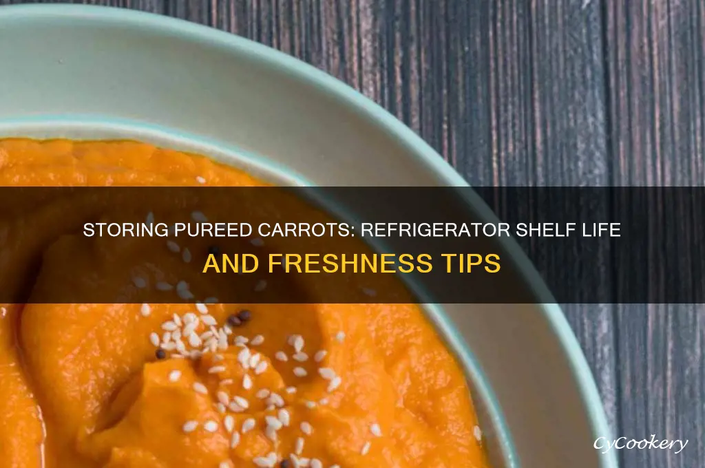 how long can pureed carrots be kept in a refrigerator