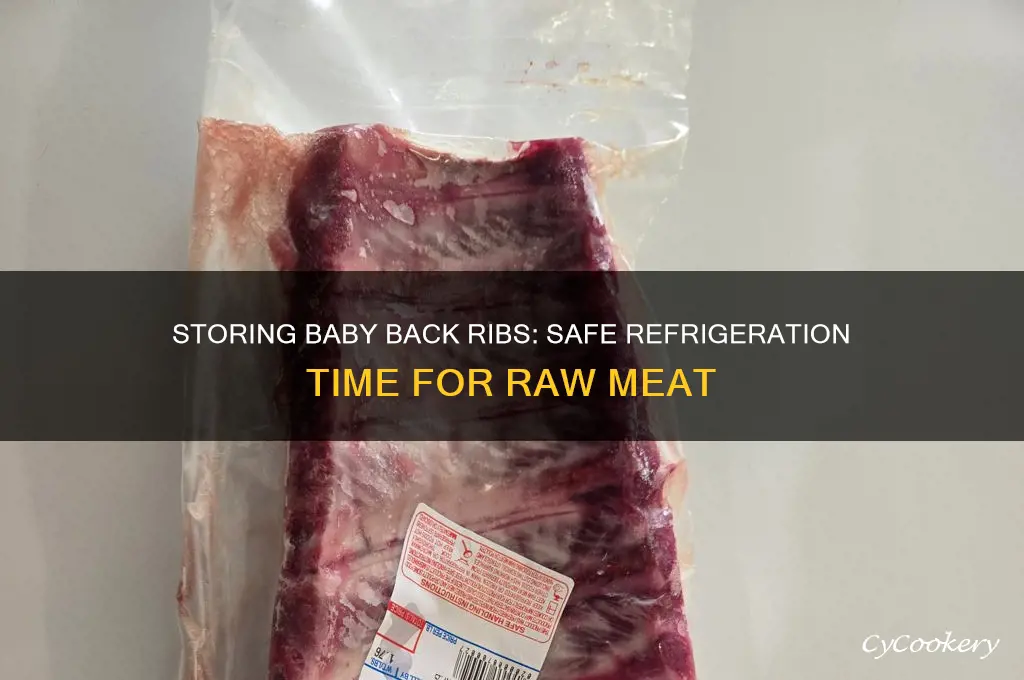 how long can raw baby back ribs stay in refrigerator