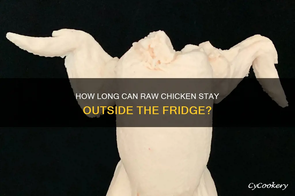 how long can raw chicken be in off refrigerator