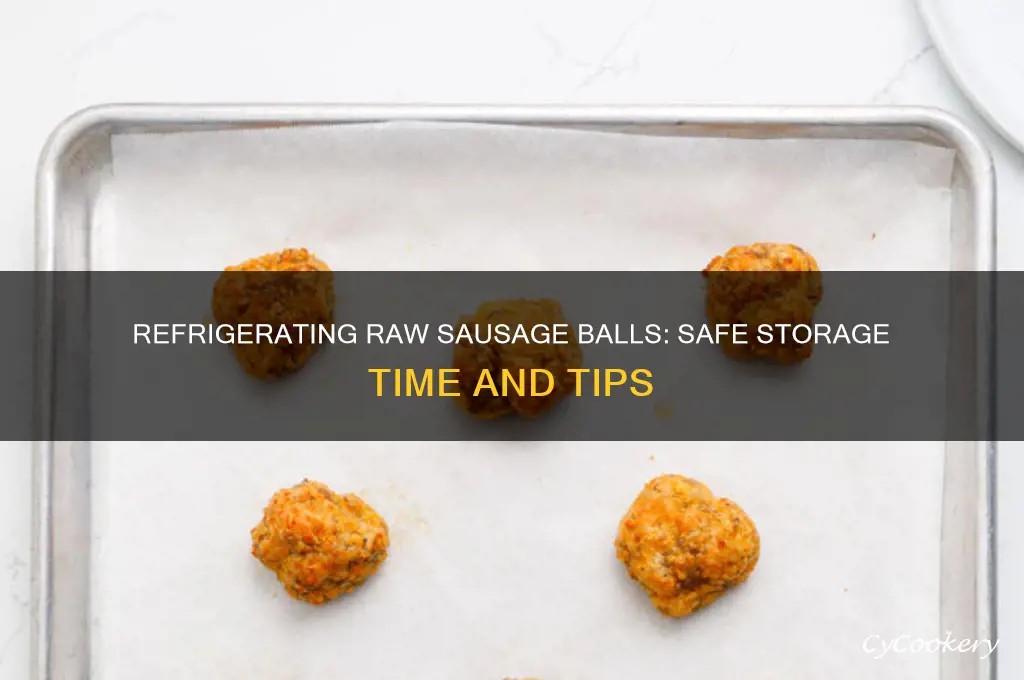 how long can raw sausage balls be refrigerated