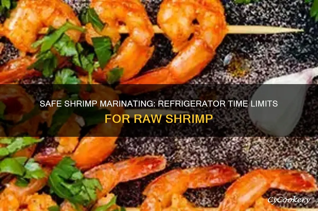 how long can raw shrimp be marinated in the refrigerator