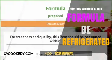 Refrigerating Ready-to-Feed Formula: Safe Storage Duration Explained